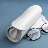 Nouvel étui à lunettes en cuir, boîte à lunettes optiques en cuir la plus vendue, logo personnalisé
