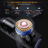 Pistolet de massage à écran tactile LED rechargeable à 30 vitesses Vibration rapide du corps pour la thérapie musculaire par percussion des tissus manuels