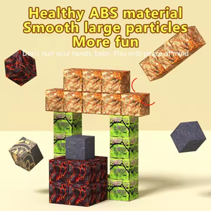 Vente en gros de moi-même série mondiale cube magnétique puzzle pour enfants jouet assemblé jeu blocs de construction jouets pour enfants - Product Image 3