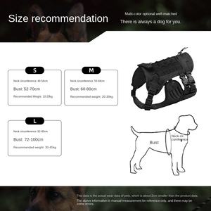 Nuovo arrivo Oxford regolabile cane imbracatura tattica a prova di esplosione petto protezione per la schiena canotta addestramento escursionismo salvataggio - Product Image 6