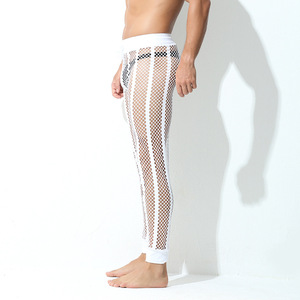 Nouveau Style Hommes Élégant Sexy Mesh Long Pantalon Cordon Scène Performance Dancerwear Pantalon - Product Image 4