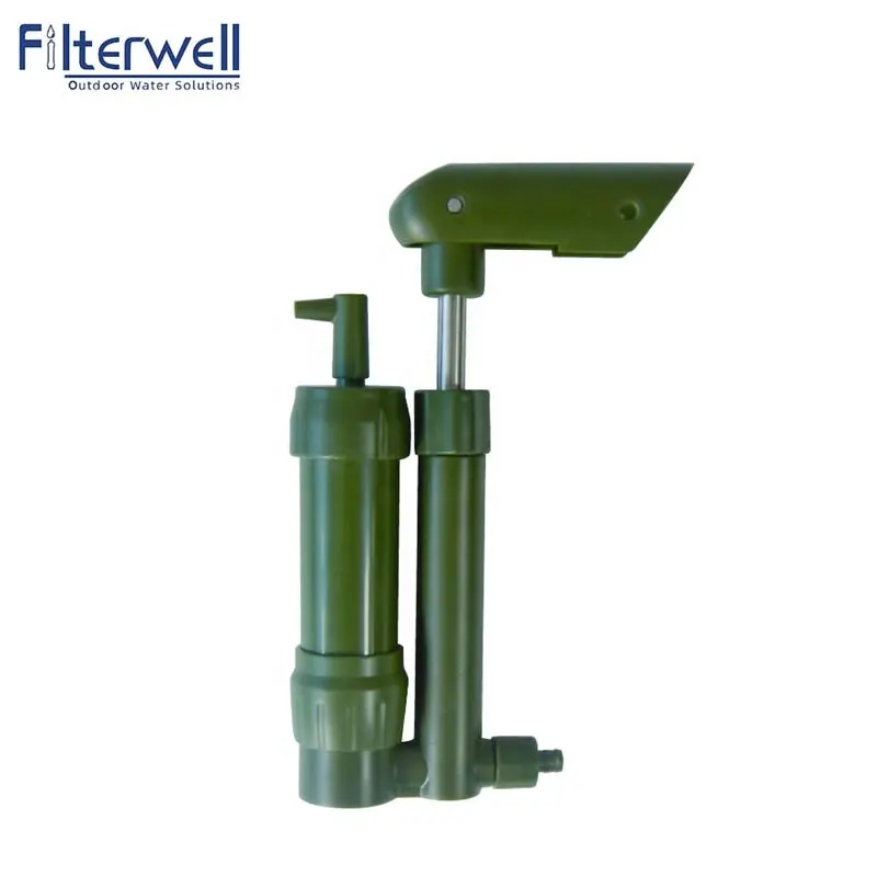 Filterwell Travel Hiking Emergency Mini Portable Water Filter Hand Pump Pocket Water Filter