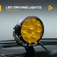 Feux de conduite LED ambrés de 5 pouces pour montant A, pour Jeep Wrangler, Bronco, Tacoma, Ranger, Hilux, voiture, camion, UTV, tout-terrain, 4x4
