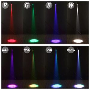 Mini Foco <span class=keywords><strong>LED</strong></span> <span class=keywords><strong>Pinspot</strong></span> <span class=keywords><strong>RGBW</strong></span> 4 en 1 de 10w, Luz para Club, Luz para Fiesta - Product Image 5