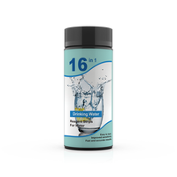 Bandelettes d'analyse d'eau potable OEM 16-en-1, direct usine, PH/Chlore total, 80x5mm, Précision 99,6%, Durée de vie 24 mois