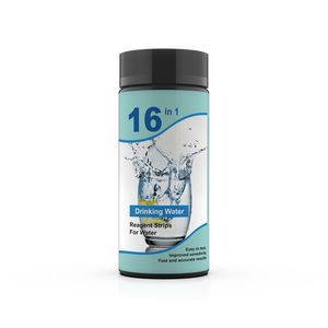 Bandelettes d'<span class=keywords><strong>analyse</strong></span> d'<span class=keywords><strong>eau</strong></span> potable OEM direct usine pour robinet domestique et puits, 16 en 1, pH et chlore total, 80x5mm W-16 - Product Image 4