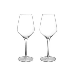 Gelas anggur kustom buatan tangan gelas kristal bebas timah dapat diatur set gelas anggur