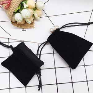 Pochette à Bijoux Portable en Velours avec Cordon de Serrage, Lavable, Personnalisable avec Logo, Recyclable, Taille sur Mesure, Sac d'Emballage pour Boucles d'Oreilles et Bijoux – Vente en Gros - Product Image 2