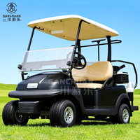 Voiturette de golf électrique de luxe personnalisée SANCHUAN à 2 places pour le tourisme et les centres de villégiature