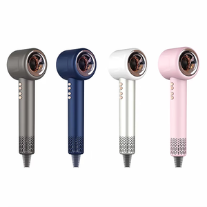 Sèche-<span class=keywords><strong>cheveux</strong></span> ionique professionnel haute vitesse 2025, <span class=keywords><strong>brosse</strong></span> coiffante rapide avec souffleur 110 000 tr/min, styler chaud domestique - Product Image 1