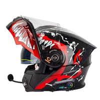 SOMAN SM965 Nuovo Casco Moto Unisex Aperto con Doppia Visiera e Telecamera Integrata, Certificato ABS DOT ECE
