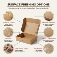 Boîte d'expédition en carton ondulé kraft personnalisée avec logo en relief, certifiée recyclable, écologique, impression de logo personnalisée, toutes tailles