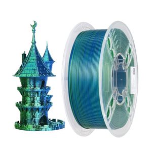 Filamento PLA Bicolor Automático de 1KG para Impresora 3D, 1.75mm, 11/22 Lbs, Color Especial, Grado A+, Materiales Plásticos para Impresión 3D - Product Image 1