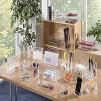 Boîte de rangement personnalisée en acrylique transparent à 5 tiroirs pour les présentoirs de magasin de centre commercial organisant des articles divers