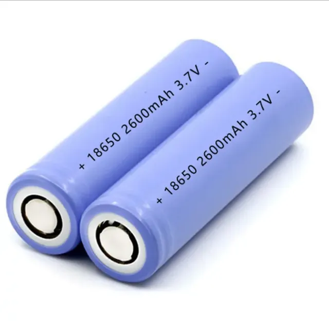 18650 Cylindrical Lithium Ion Cell 3.7V 2600mAh Factory Li-ion Rechargeable Battery for Remote Control Long Durition Flat End