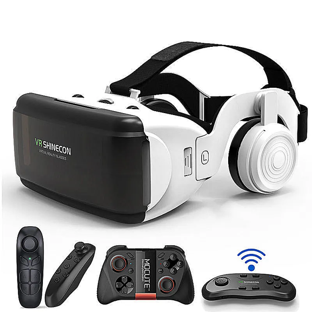 3D Glasses Virtual Reality Customized All-in-one VR Glasses Phone Headset Binoculars Video Game With Lens