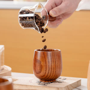 Nouvelle Tasse à Thé Japandi Mignonne en Bois de Jujube, Grande Capacité, Écologique, pour Boissons Chaudes ou Froides - Product Image 1