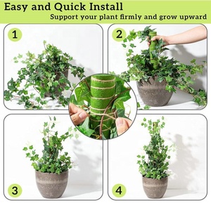 Tiges de mousse de 28,7 pouces pour plantes grimpantes, supports en tissu de mousse pour plantes grimpantes d'intérieur et d'extérieur, croissance verticale, attaches en <span class=keywords><strong>corde</strong></span> de sisal - Product Image 5