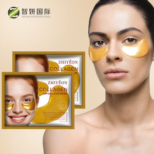 Private Label Anti Aging Feuchtigkeit spendende Augen pads Augen taschen entfernung Hydro gel maske Kristall kollagen Gold unter Augenklappen - Product Image 2