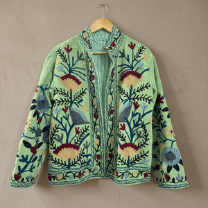 Veste en toile de coton respirante de style bohème pour femmes, automne/hiver, très vendue - Product Image 3