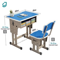 Mobilier scolaire pratique au design moderne-Fonction de levage Bureau d'école Chaises confortables Bureau à domicile Appartement Utilisation au supermarché