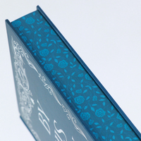 Ensemble de livres personnalisés à couverture rigide en feuille d'argent avec bords pulvérisés, impression de séries de romans d'amour pour auteurs, édition OEM