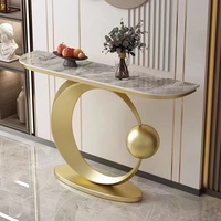 Meuble de salon moderne en métal, table de contrôle pour couloir, table d'entrée, console multifonctionnelle pour la maison
