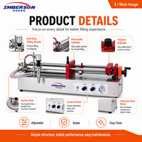 Machine de remplissage pneumatique à tête unique 50-2500 ml semi-automatique pour détergent, savon liquide et produits chimiques quotidiens