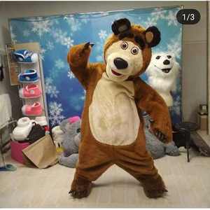 Costume de mascotte en peluche Fille de dessin animé et Ours pour Halloween, tenue de performance ambulante, promotion en gros - Product Image 2