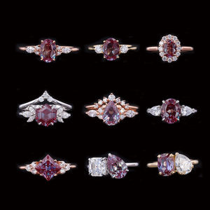 Piedra de Alejandrita Cultivada en Laboratorio, Corte Cojín, Color Cambiante, 5*5mm-15*15mm, Color Púrpura - Product Image 5