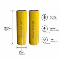 Batterie lithium-ion haute performance personnalisée 21700 3500mAh, cellule cylindrique rechargeable pour outils électriques