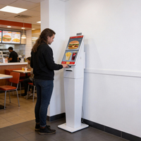 Quiosco Comercial de Autoservicio para Comida, Máquina de Pedidos Automatizados con Escáner 2D