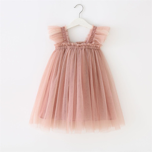 Robe de fille en Tulle à manches évasées pour enfant en bas âge, Logo personnalisé RTS - Product Image 3