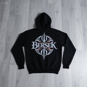 Customized Anime Tapestry <strong>Berserk</strong> <strong>Hoodie</strong> DTG Printed 400GSM Sweatshirts Custom Bling Design Hoodies for Men - Product Image 4
