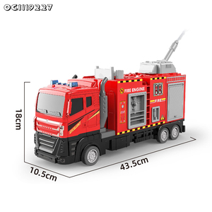 Camión de <span class=keywords><strong>Bomberos</strong></span> de <span class=keywords><strong>Juguete</strong></span> <span class=keywords><strong>Grande</strong></span> para Niños con Sonido y Función de Rociado de Agua por Fricción, Venta al por Mayor - Product Image 5