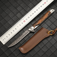 Hot Selling Multifunktion ales kleines Outdoor-Camping messer Taktisches Falt taschen messer mit Holzgriff für den Heimgebrauch