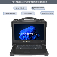 17,3 pulgadas LCD 1920*1080 computadora portátil industrial hacia abajo Intel H81 Express Chipset portátil resistente compatible con computadora portátil