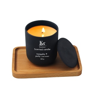 Pot à bougie en céramique Conteneurs à bougie uniques avec couvercles Supports de luxe - Product Image 5
