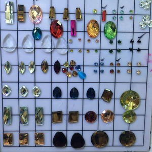 Rhinestones For Phone Case 2x4 To 7x21mm Flat Bottom Rectangular Glass DIY Decoration - Product Image 1