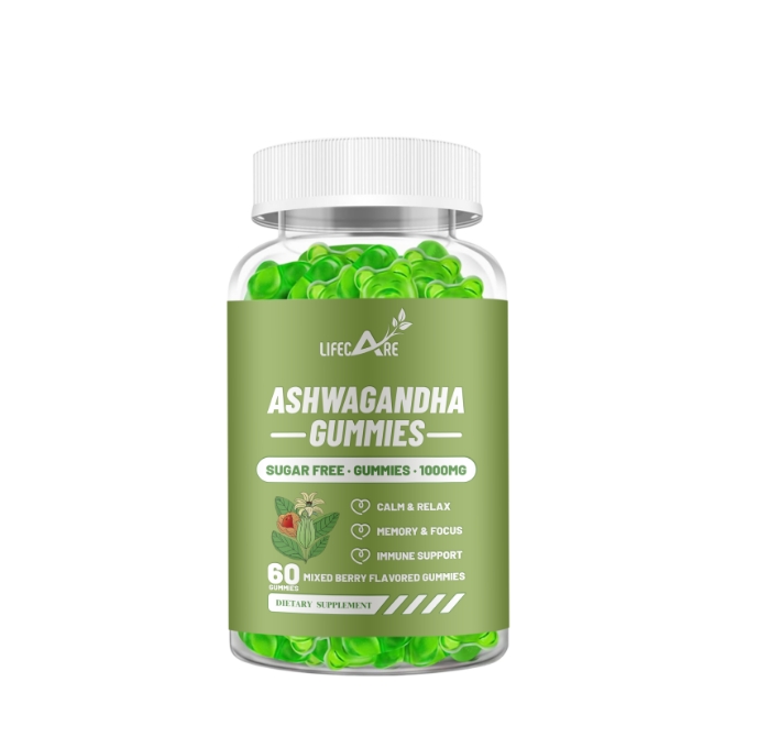 OEM-сервис Ashwagandha Gummies травяные добавки, веганские жевательные палочки Ashwagandha