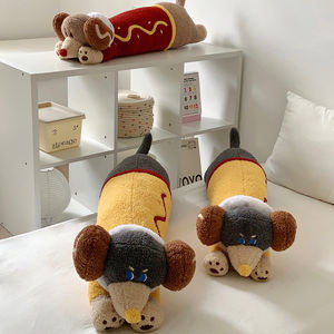 2025 Top vente personnalisé animaux jouets mignon et câlin Super doux jouets enfants teckel avec des vêtements mignons pour chambre décoration oreiller - Product Image 6