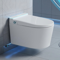 WC intelligent de pointe avec télécommande intégrée, WC intelligent à poser au sol pour une hygiène optimale, adapté aux maisons modernes