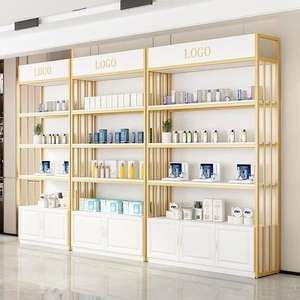 Custom Luxury Skincare <b>Salon</b> Nail Display Rack Cosmetic Shop Display Cabinet Shelf - Product Image 1