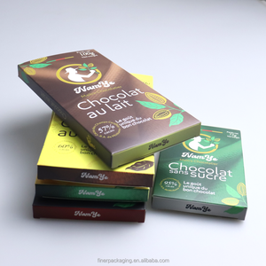 Boîte d'emballage en carton blanc personnalisée pour barres <span class=keywords><strong>chocolat</strong></span>ées, adaptée au régime cétogène et faible en glucides - Product Image 5