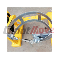 Chariot élévateur à fourche pour fûts d'huile de 680 kg, 55 gallons, accessoire pour chariot élévateur, pince de levage pour fûts d'huile