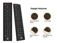 OEM ODM personalizado 43 teclas automático IR control remoto fijo rodante RF comunicación inalámbrica compatible con control de velocidad para electrónica