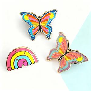 เข็มกลัดอนิเมะแบบกำหนดเองเพื่อการส่งเสริมการขาย เข็มกลัดเคลือบแข็งแบบขายส่ง ออกแบบเข็มกลัดโลหะ อุปกรณ์ตกแต่งเสื้อผ้าและหมวก - Product Image 3