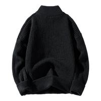 Maßgefertigter Herren Langarm-Pullover mit Viertelreißverschluss Weicher Stoff für Herbst und Winter