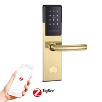 Serrure de porte d'hôtel Tuya SaaS pour hôtel intelligent E300P, entrée sans clé, contrôle par application Zigbee, encodeur de carte, mot de passe numérique, clé électronique