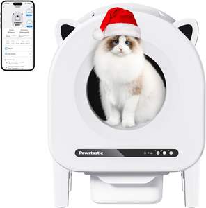 Bac à litière électrique pour chat, toilette automatique pour chat avec minuterie, contrôle par application, bac à litière autonettoyant - Product Image 1